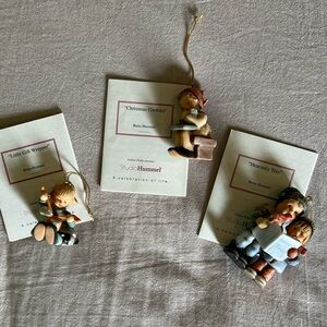 Studio Hummel Set of 3 Ornaments